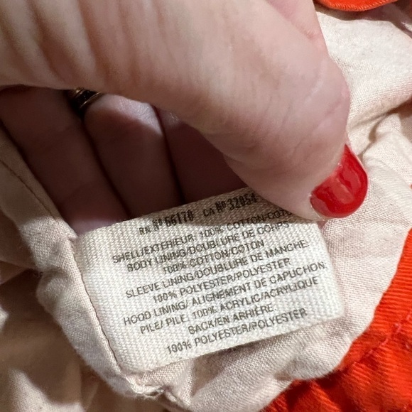 Anthropologie Red/ Orange Utility Swing Jacket. - Picture 4 of 4